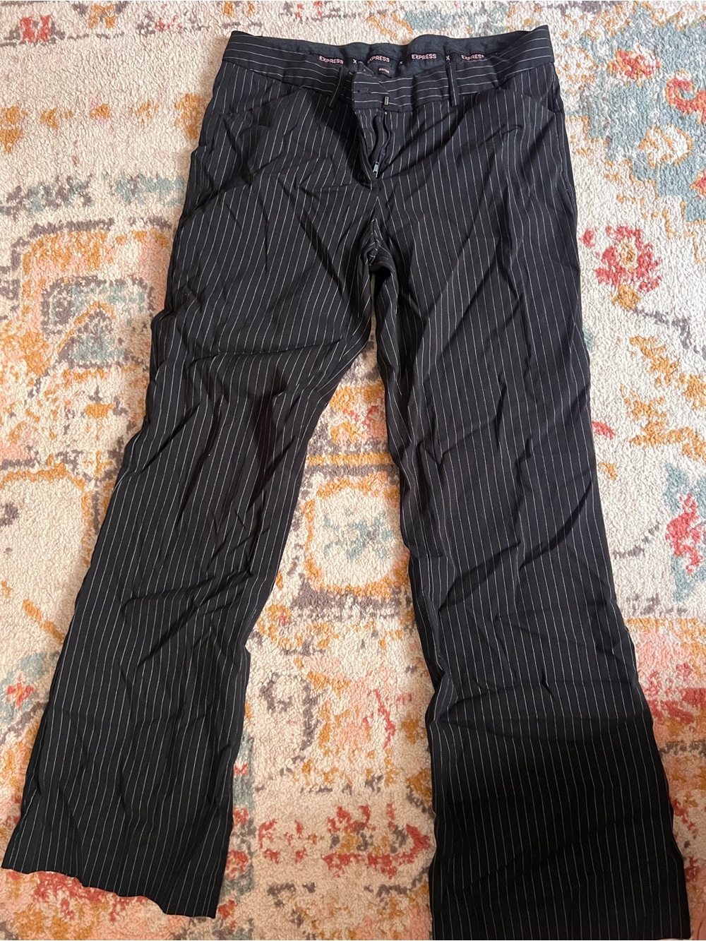 Express Black Pinstripe Women's Dress Pants